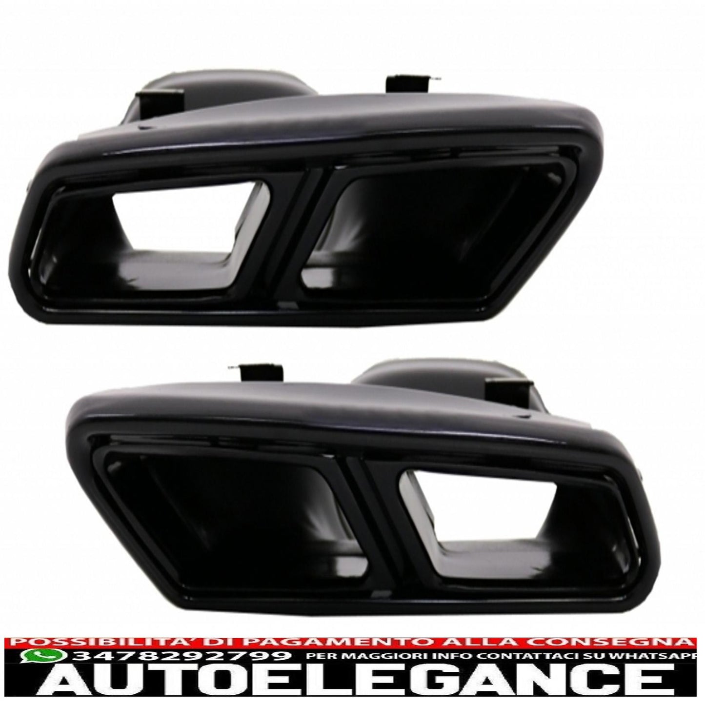 body kit suitable for mercedes s class w222 (2013-06.2017) with black exhaust tips s63 look