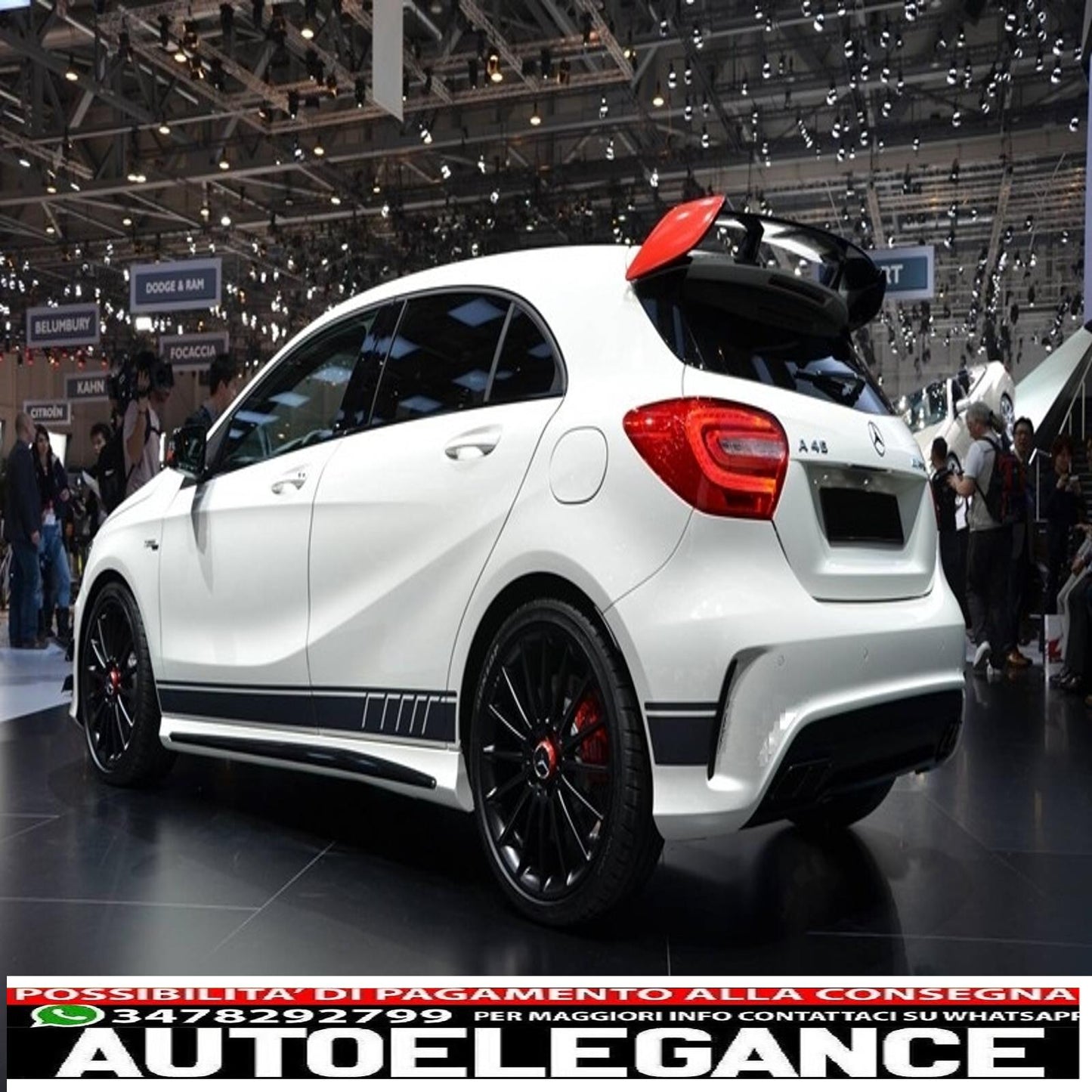 side decals matt black vinyl sticker suitable for mercedes cla w117 c117 x117 (2013-2016) a class w176 (2012-up)