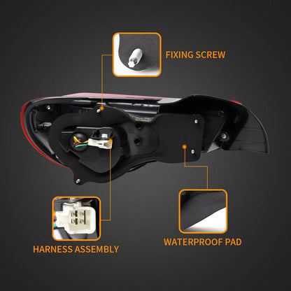 Fanali posteriori a LED completi per Toyota GT86 2012-2020 Subaru BRZ 2013-2020 Scion FR-S 2013-2020 con indicatori di direzione sequenziali