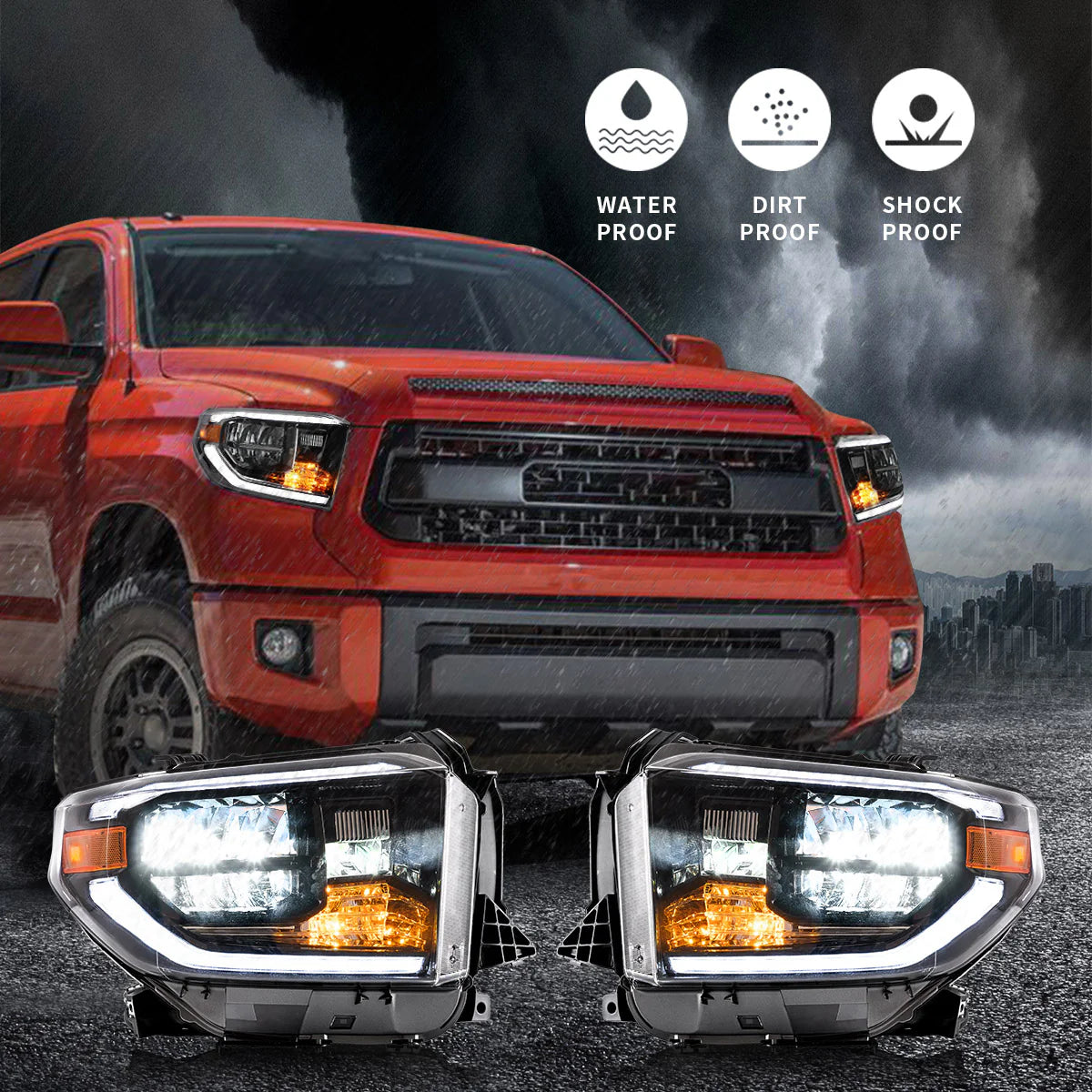I fari sequenziali Full LED Toyota Tundra 2014-2018 NON ADATTANO 2019