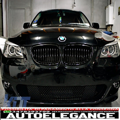 m-technik body kit suitable for bmw e60 (5 series) (2003-2010) with acs-look exhaust silencer 