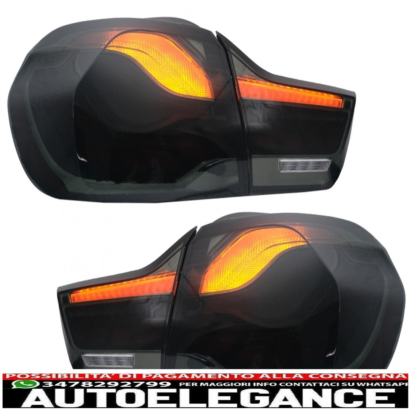 fanali posteriori oled adatti per bmw serie 4 f32 f33 f36 m4 f82 f83 (2013-03.2019) fumo rosso con luce di svolta sequenziale dinamica
