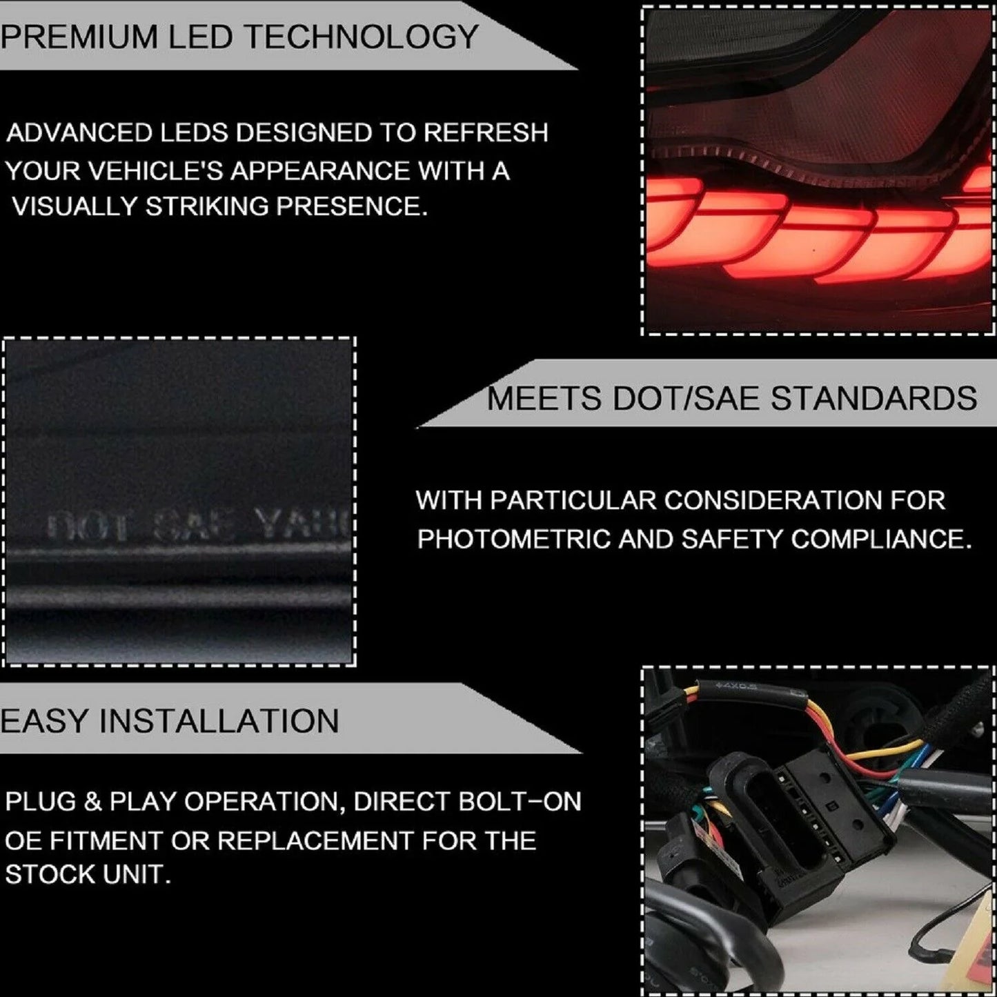 Fanali posteriori a LED completi adatti per BMW Serie 3 2012-2018