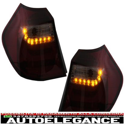 LED Light Bar Rear Lights For BMW 1 Series E81 E87 04-08.07 Smoke Red 
