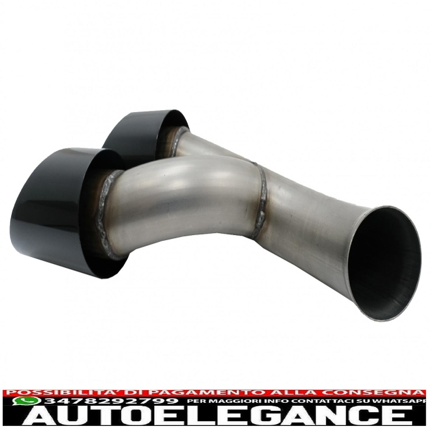 Exhaust pipes suitable for porsche cayenne 92a facelift (10/2014-2017) gts design piano black