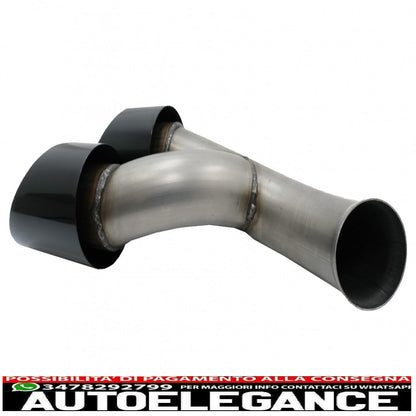 Exhaust pipes suitable for porsche cayenne 92a facelift (10/2014-2017) gts design piano black