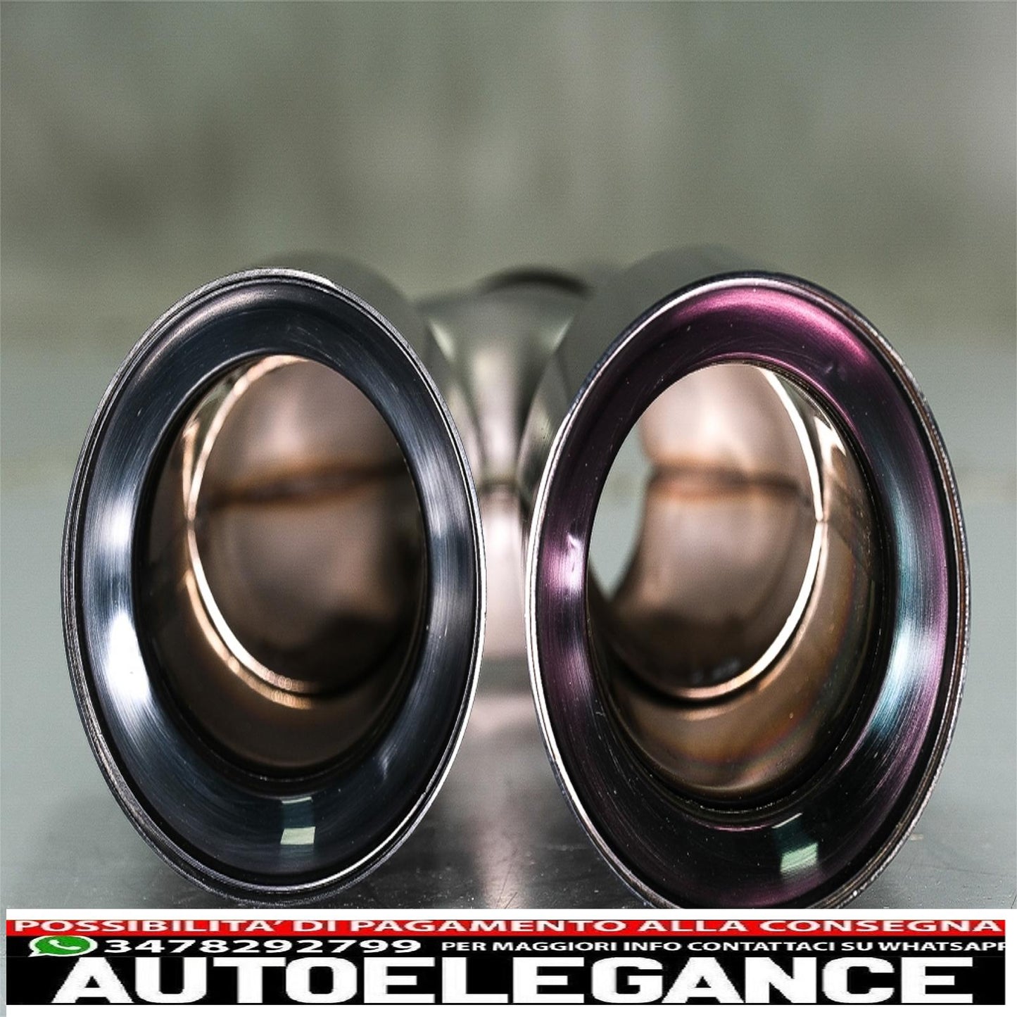 Punte marmitta di scarico adatte per bmw serie 5 g30 g31 g38 (2016-2020) serie 6 g32 (2016-2020) 540i design nero