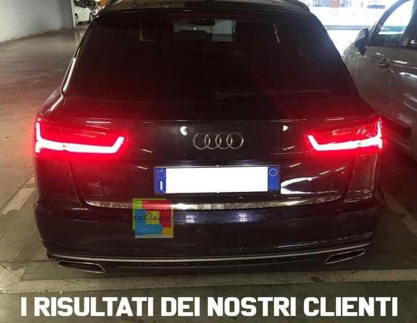 REAR BUMPER UNDER S6 DIFFUSER FOR AUDI A6 4G C7 2015-2018 LIFT ABS