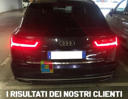 REAR BUMPER UNDER S6 DIFFUSER FOR AUDI A6 4G C7 2015-2018 LIFT ABS