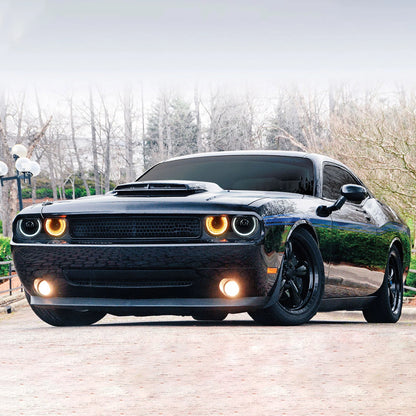 Fari per proiettori a doppio raggio per Dodge Challenger 2008-2014 con indicatori di direzione sequenziali