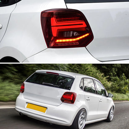 Fanali posteriori per Volkswagen Vento Polo 2011-2017 con indicatori sequenziali (NOTA: gli indicatori di direzione sembrano rossi)