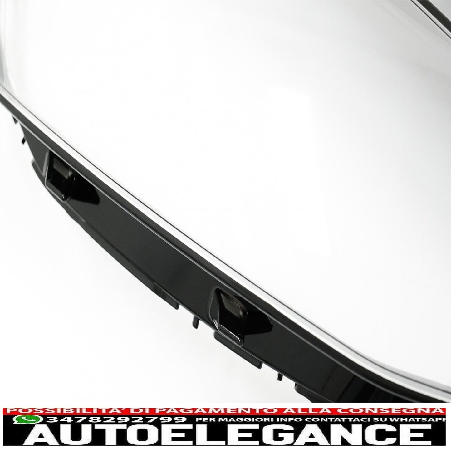 Occhiali per lenti fari adatti per vw golf 7 vii (2013-2017) trasparenti