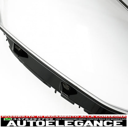 Occhiali per lenti fari adatti per vw golf 7 vii (2013-2017) trasparenti