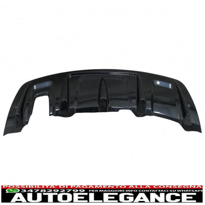 Protezione paramotore paraurti anteriore e posteriore adatta per Dacia Duster 4x4 / 4x2 (2010-2017) Piano Black