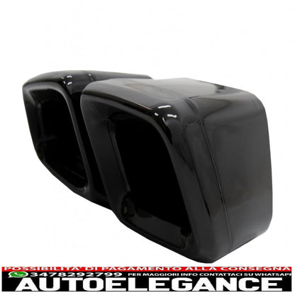 exhaust muffler tips tail pipes fit for mercedes w221 w164 w166 w212 w218 s class e class cls ml s63 e63 black edition 