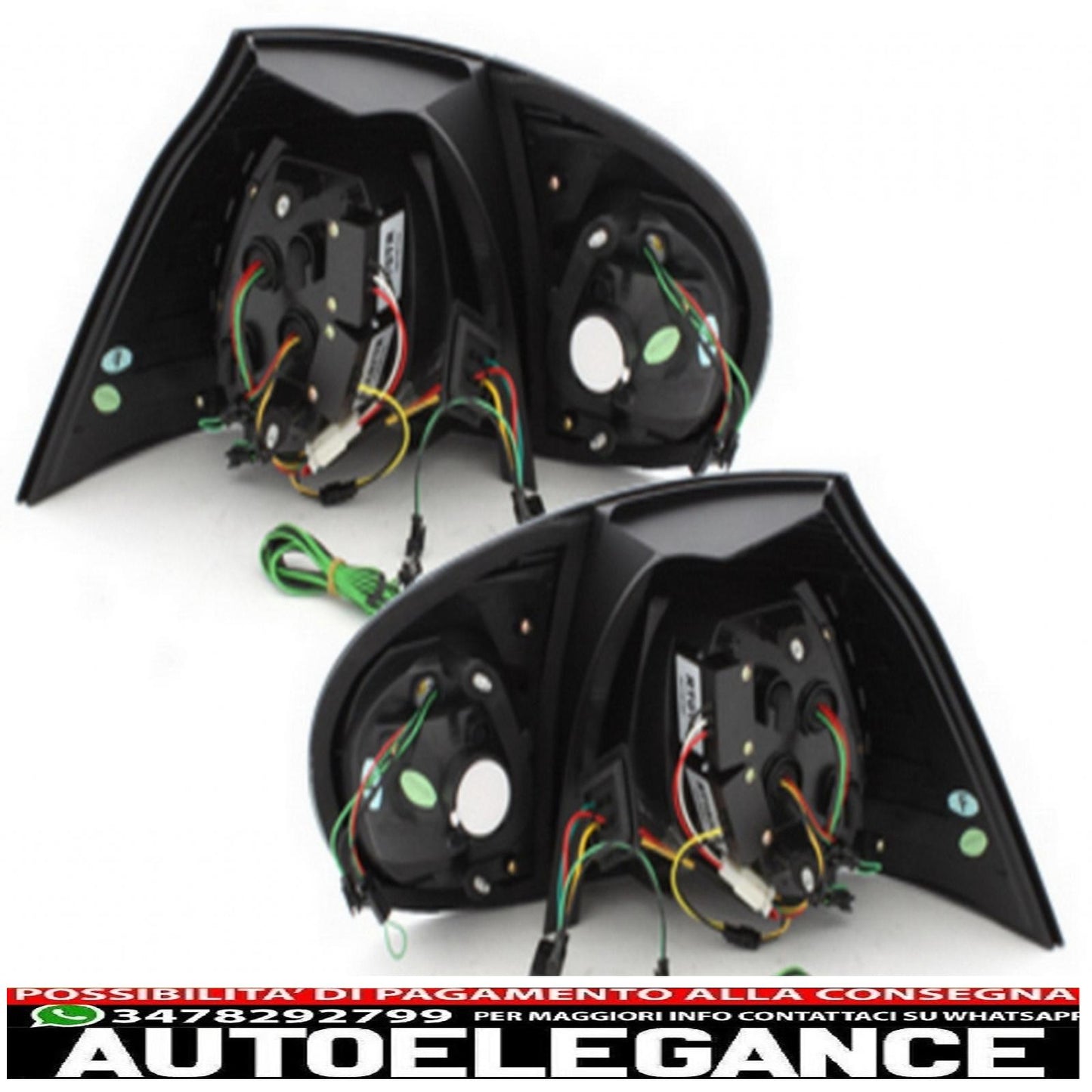 barra led fanali posteriori adatta per vw golf v 5 (2004-2009) smoke black urban style AUTOELEGANCERICAMBI