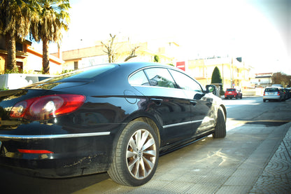 SOTTO MINIGONNE ADATTE PER VW PASSAT CC LOOK NERO LUCIDE DESIGN SPORTIVO