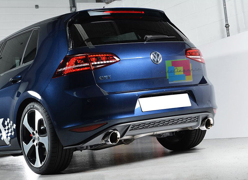 ⭐DIFFUSORE POSTERIORE GTI SOTTO PARAURTI VW GOLF 7 MK7 2012+ IN ABS ESTRATTORE⭐