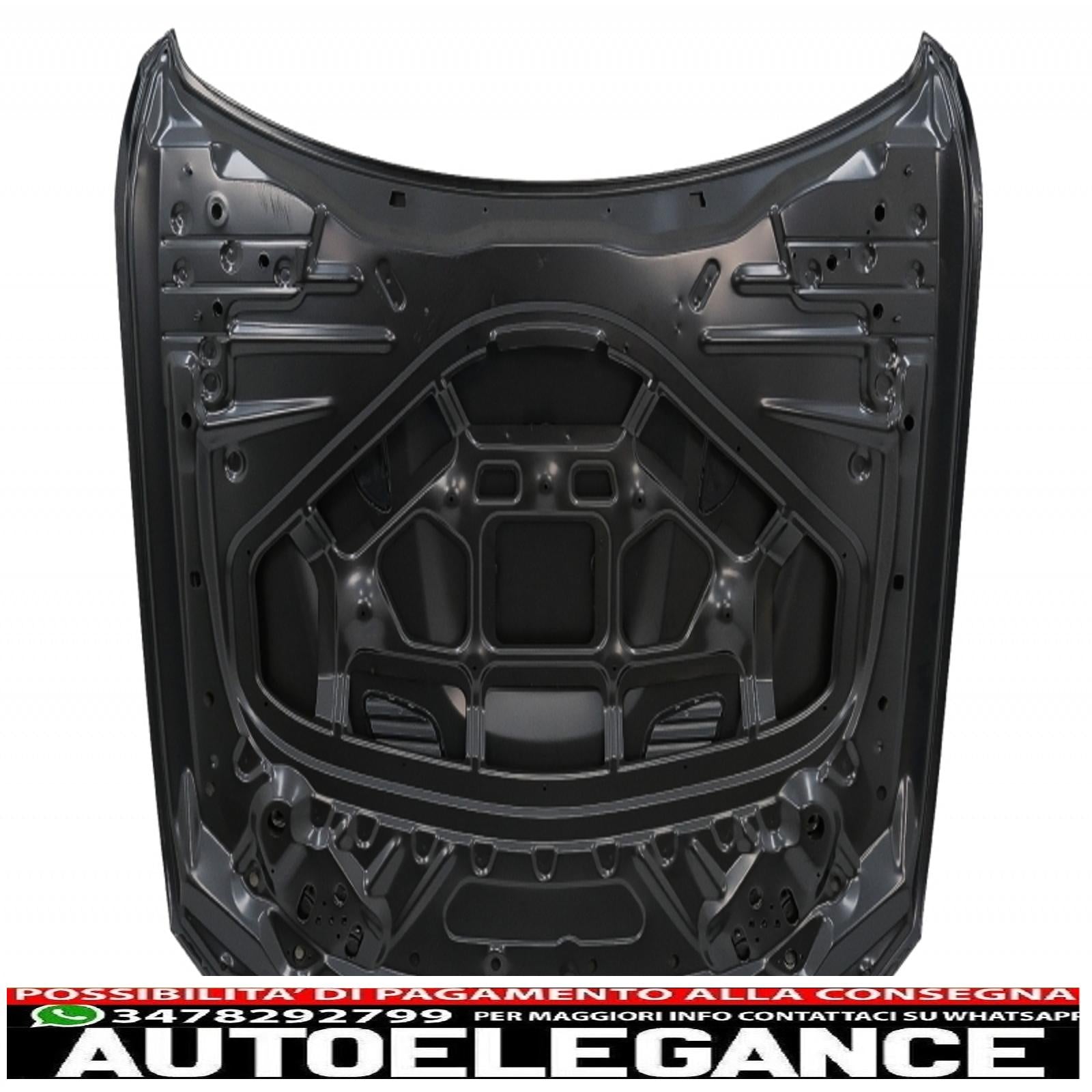 cofano cofano con parafanghi anteriori nero cromato adatto a bmw serie 4 f32 f33 f36 (2011-2019) m4 gts look AUTOELEGANCERICAMBI