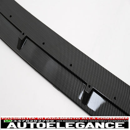 Front bumper spoiler lip suitable for bmw x3m g01 x4m g02 (2018-2020) m sport carbon look 