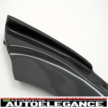 Additional front bumper spoiler suitable for audi a6 c7 4g rs6 (2011-2018) real carbon