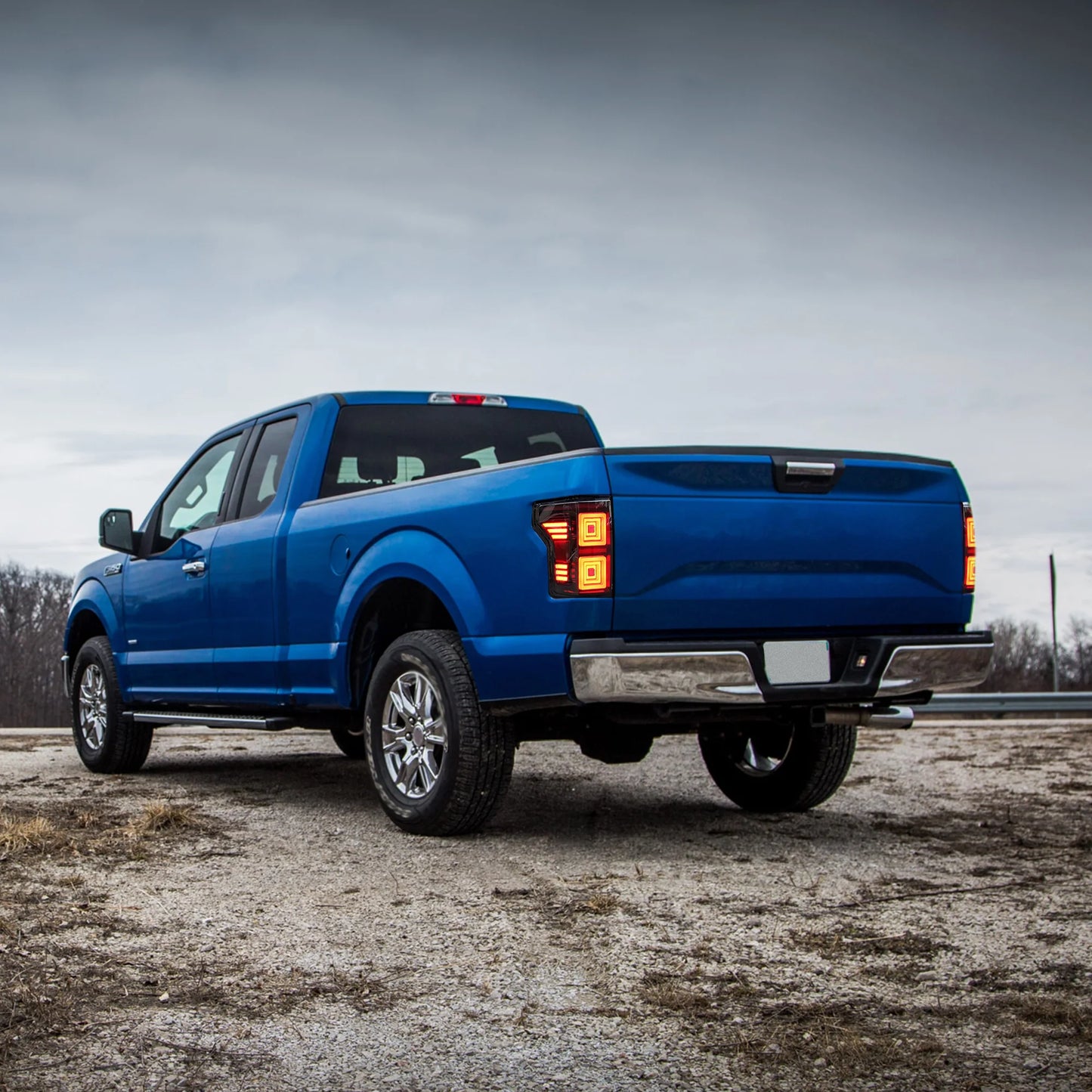 Fanali posteriori per Ford F150 2015-2020 con indicatore di direzione rosso【NON adatti per F150 Raptor】
