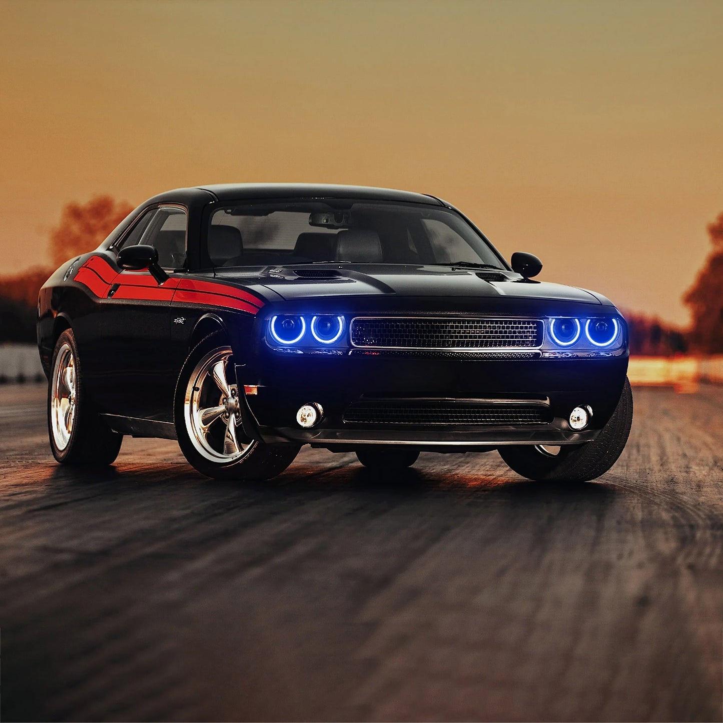 Fari a doppio raggio RGB per Dodge Challenger 2008-2014