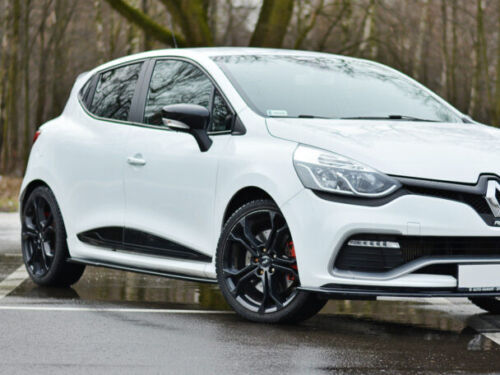 RENAULT CLIO 4 IV 2012+ SPOILER SPLITTER UNDER SKIRTS ABS GLOSSY BLACK -1-