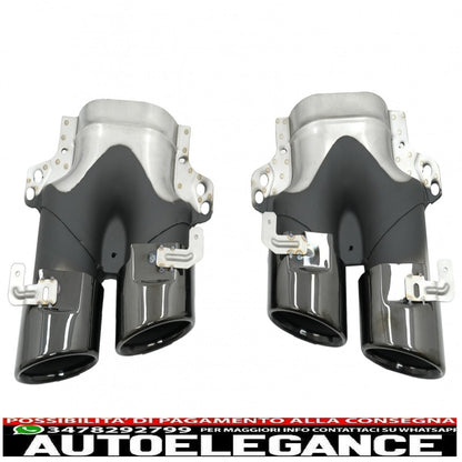 Rear Diffuser with Exhaust Tips Suitable for Mercedes E-Class W213 (2016-2019) E53 Design Night Package