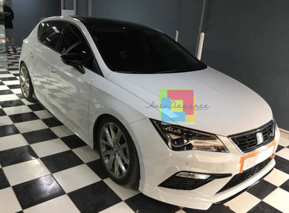 SEAT LEON 5F 2017+ LIFT SPOILER LOOK FR FRONT BUMPER SPOILER ABS 