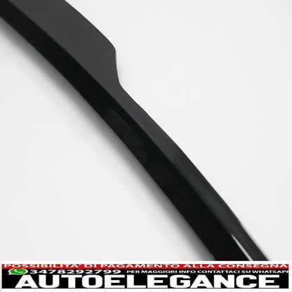trunk spoiler suitable for audi q8 suv (2018-up) sport design piano black