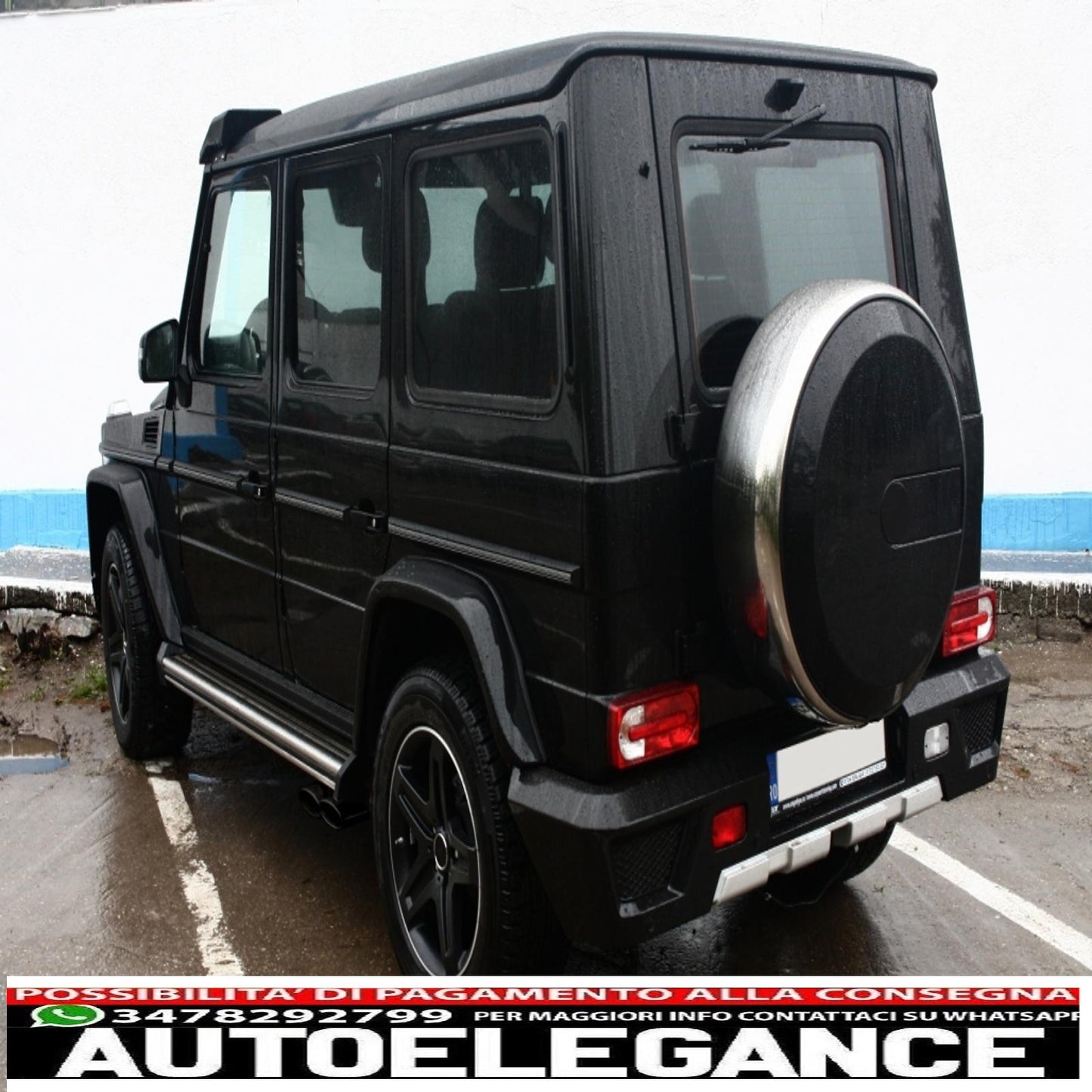 Black exhaust tips suitable for mercedes g class w463 g500 g55 g63 g65 (1998-2018)