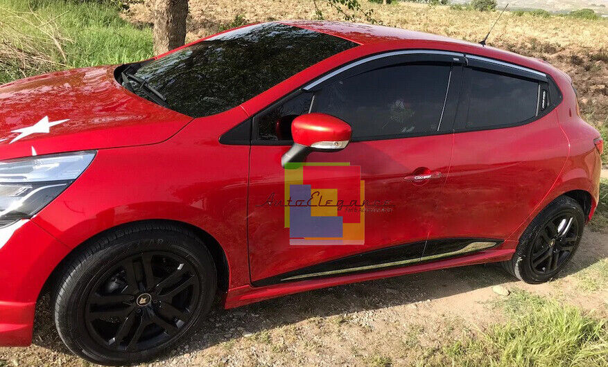 RENAULT CLIO 4 IV 2012+ 5 DOORS PAIR OF SIDE SKIRTS UNDER DOOR RS ABS -.