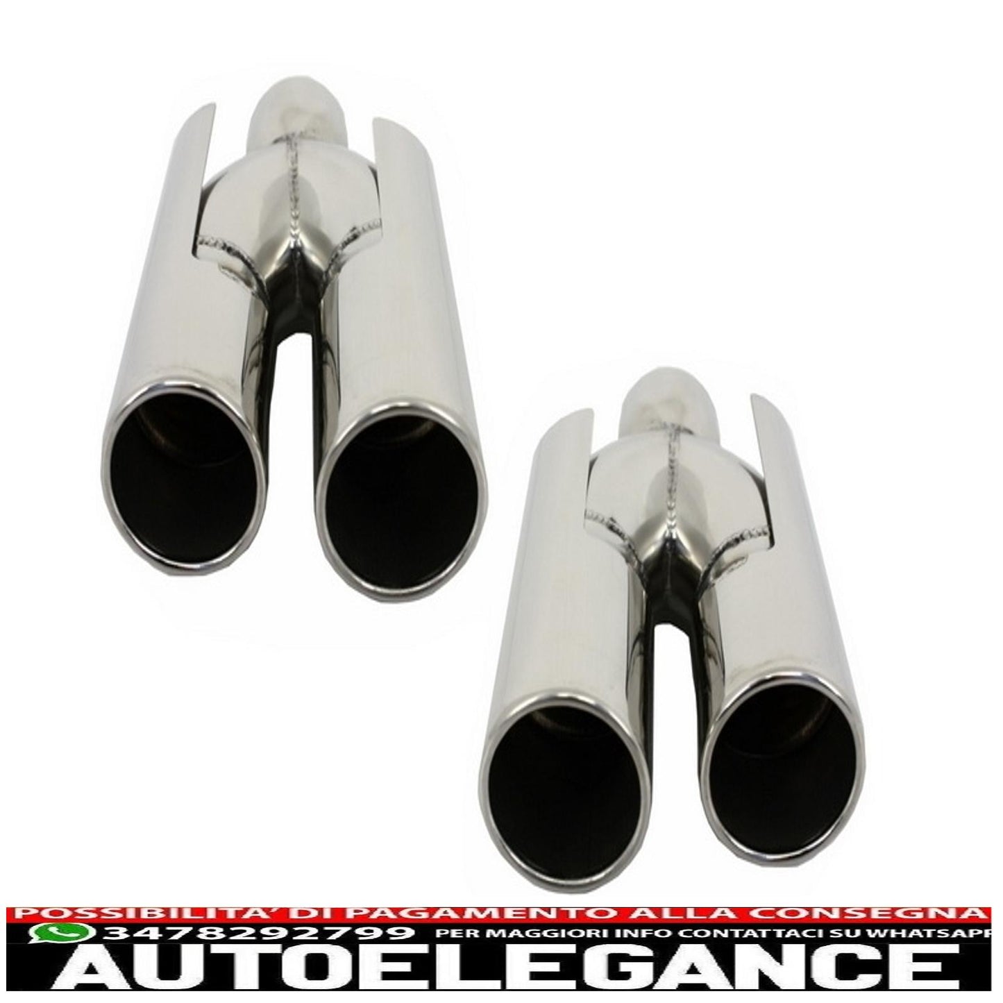 Double outlet air diffuser suitable for bmw 5 series f10 f11 (2011-2017) m sport design with exhaust tips 