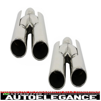 Double outlet air diffuser suitable for bmw 5 series f10 f11 (2011-2017) m sport design with exhaust tips 
