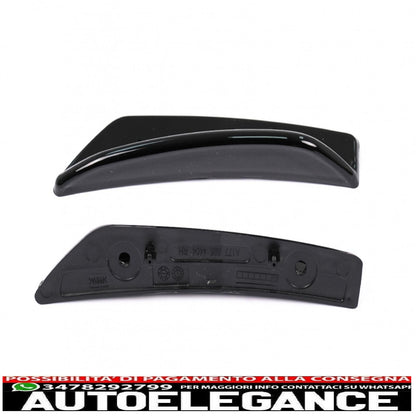 kit alette paraurti anteriore alette laterali adatto a mercedes classe a w177 v177 (04.2018-up) a35 design black edition