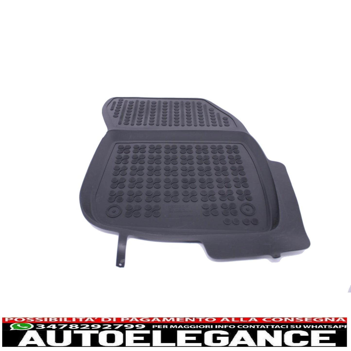 Black rubber mat suitable for Ford Mondeo V Vignale, Mondeo V Hybrid 2014+