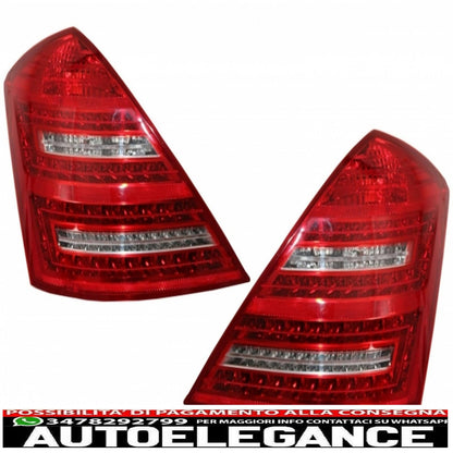 complete body kit suitable for mercedes-benz s-class w221 2005-2009 (lwb) a-design rear lights exhaust tips 