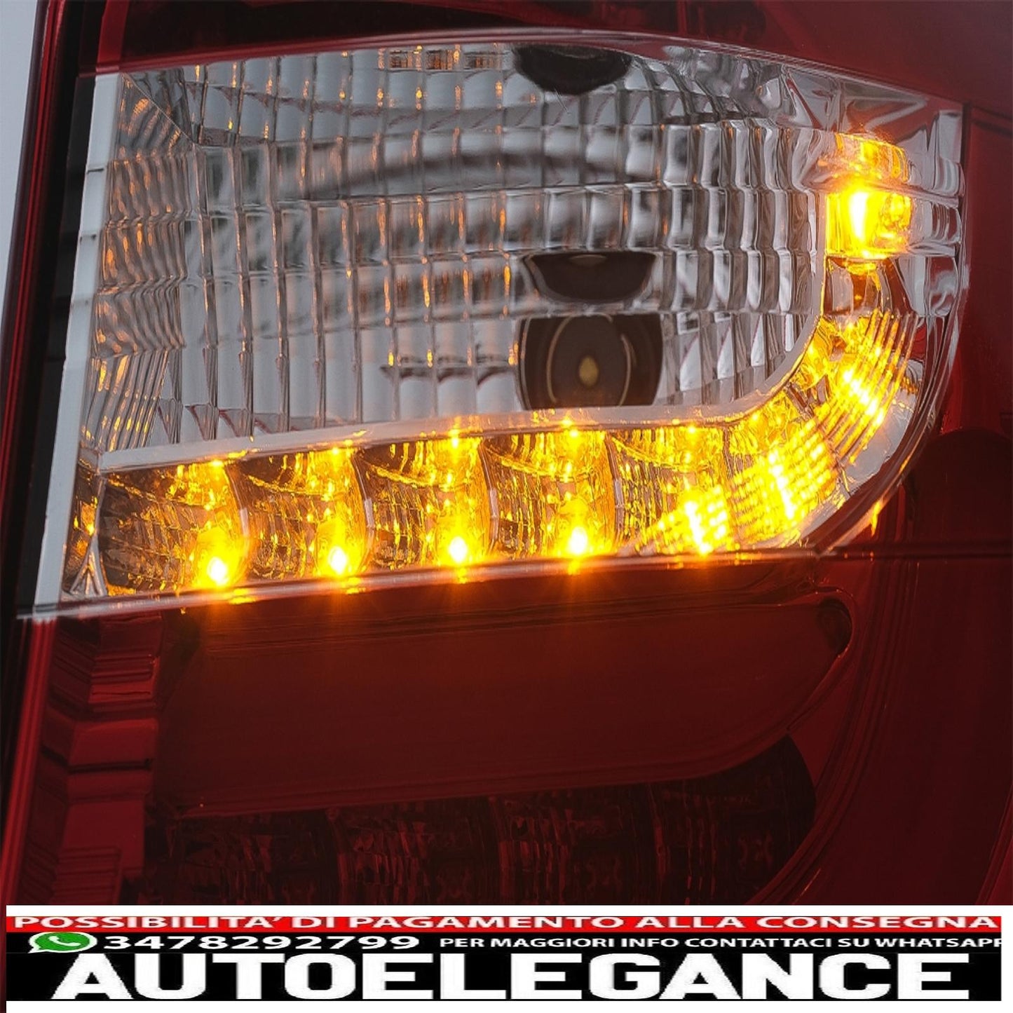 led bar rear lights suitable for bmw 1 series e81 e87 (2004-08.2007) transparent red