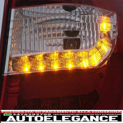led bar rear lights suitable for bmw 1 series e81 e87 (2004-08.2007) transparent red