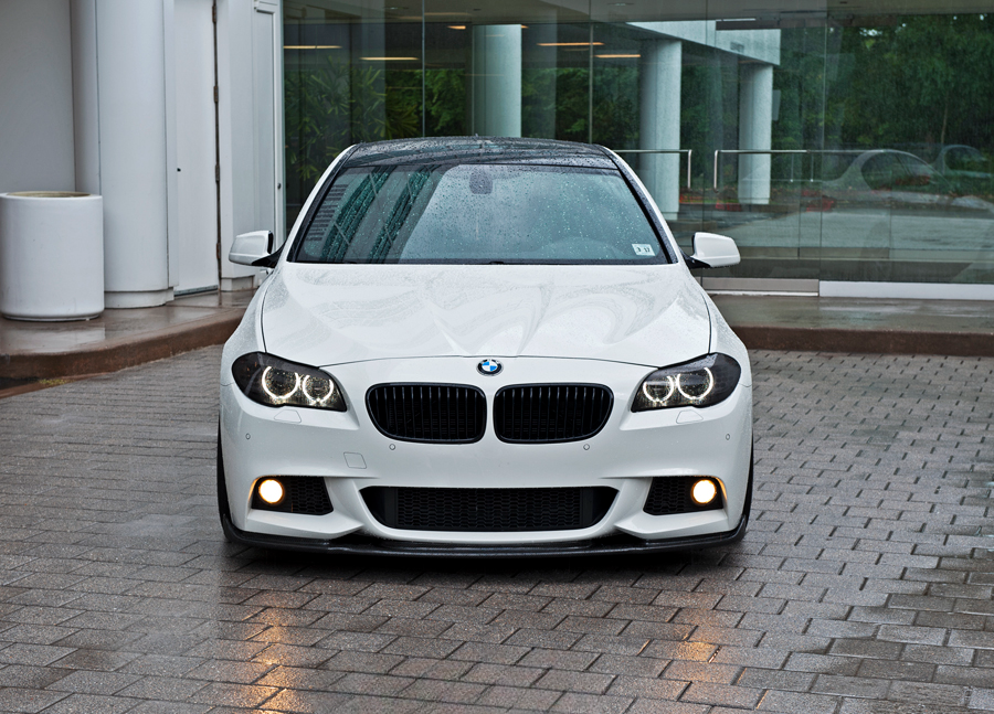 GRIGLIA ADATTA PER BMW SERIE 5 F10 F11 SINGOLA FASCIA LOOK NERO LUCIDO