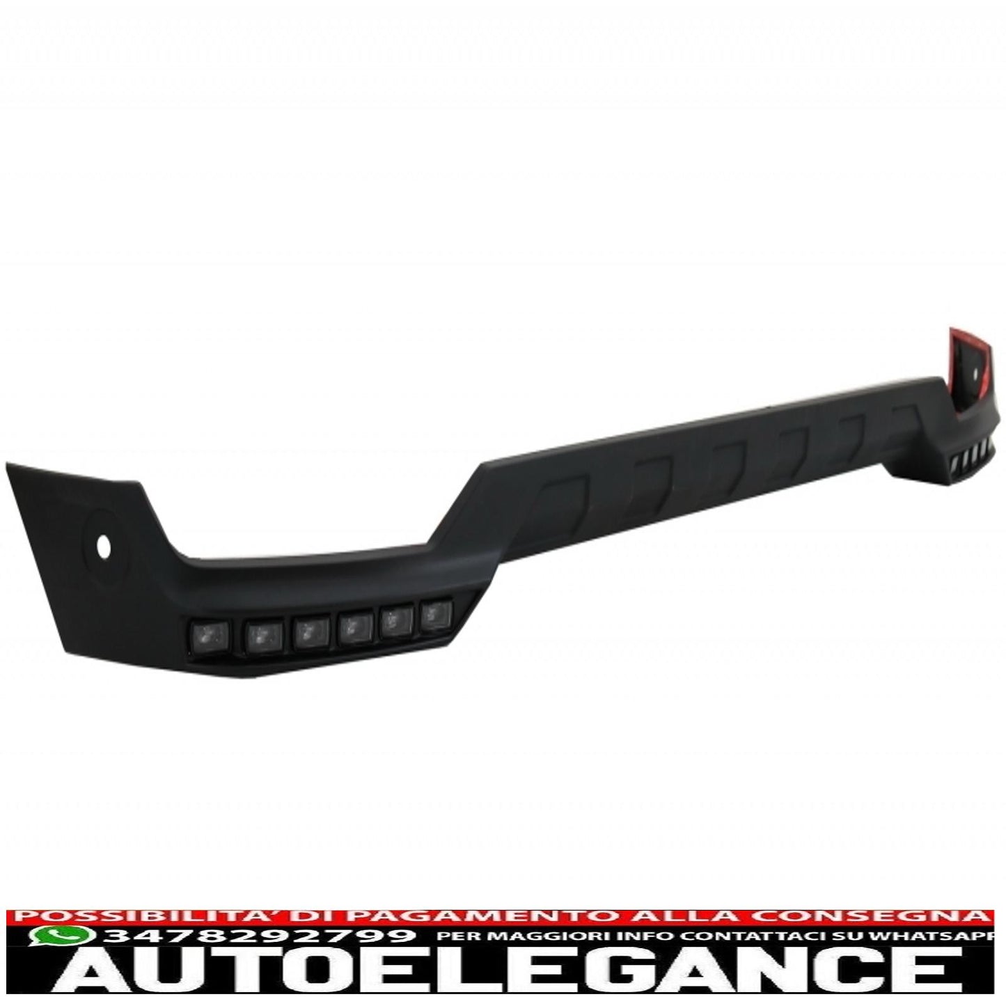 kit carrozzeria paraurti anteriore spoiler led drl estensione adatto per mercedes classe g w463 (1989-2017) design g65