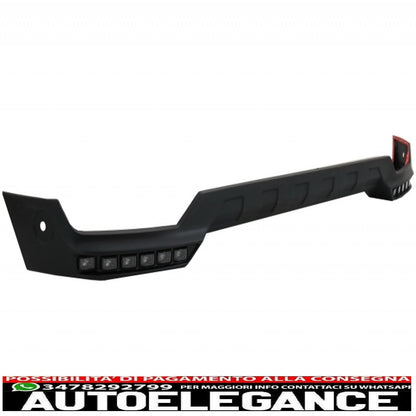 kit carrozzeria paraurti anteriore spoiler led drl estensione adatto per mercedes classe g w463 (1989-2017) design g65