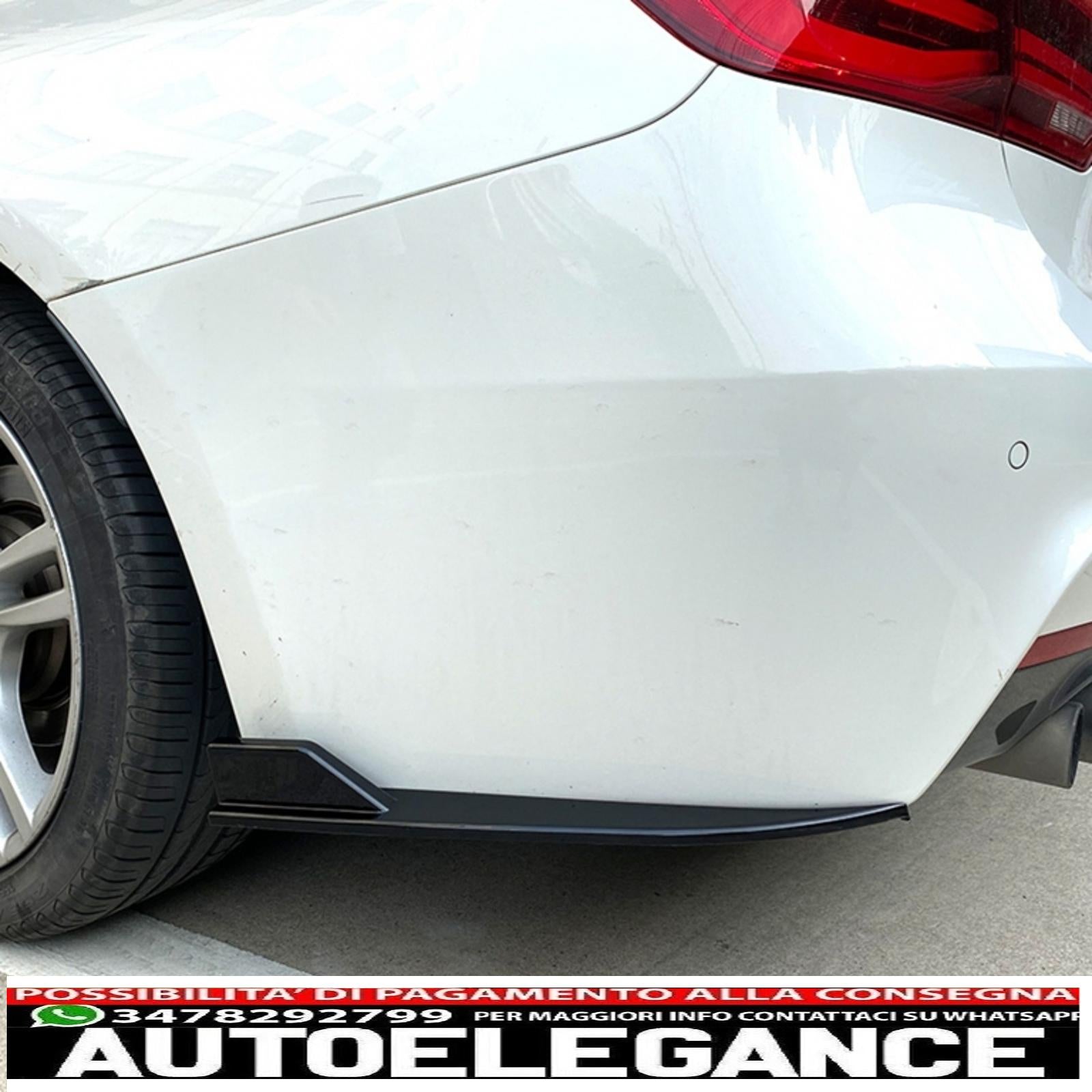 alette paraurti posteriori alette laterali flic adatte per bmw serie 3 f30 f31 (2011-2019) pianoforte nero AUTOELEGANCERICAMBI