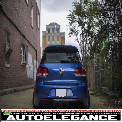 Rear bumper suitable for vw golf vi (2008 onwards) design r20 