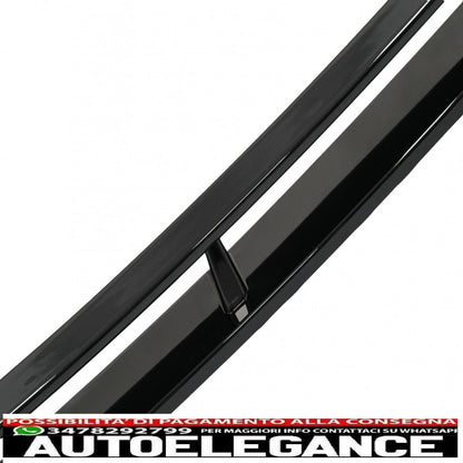 Front Bumper Spoiler Lip Fit For BMW X6 G06 X6M (2019-up) Piano Black