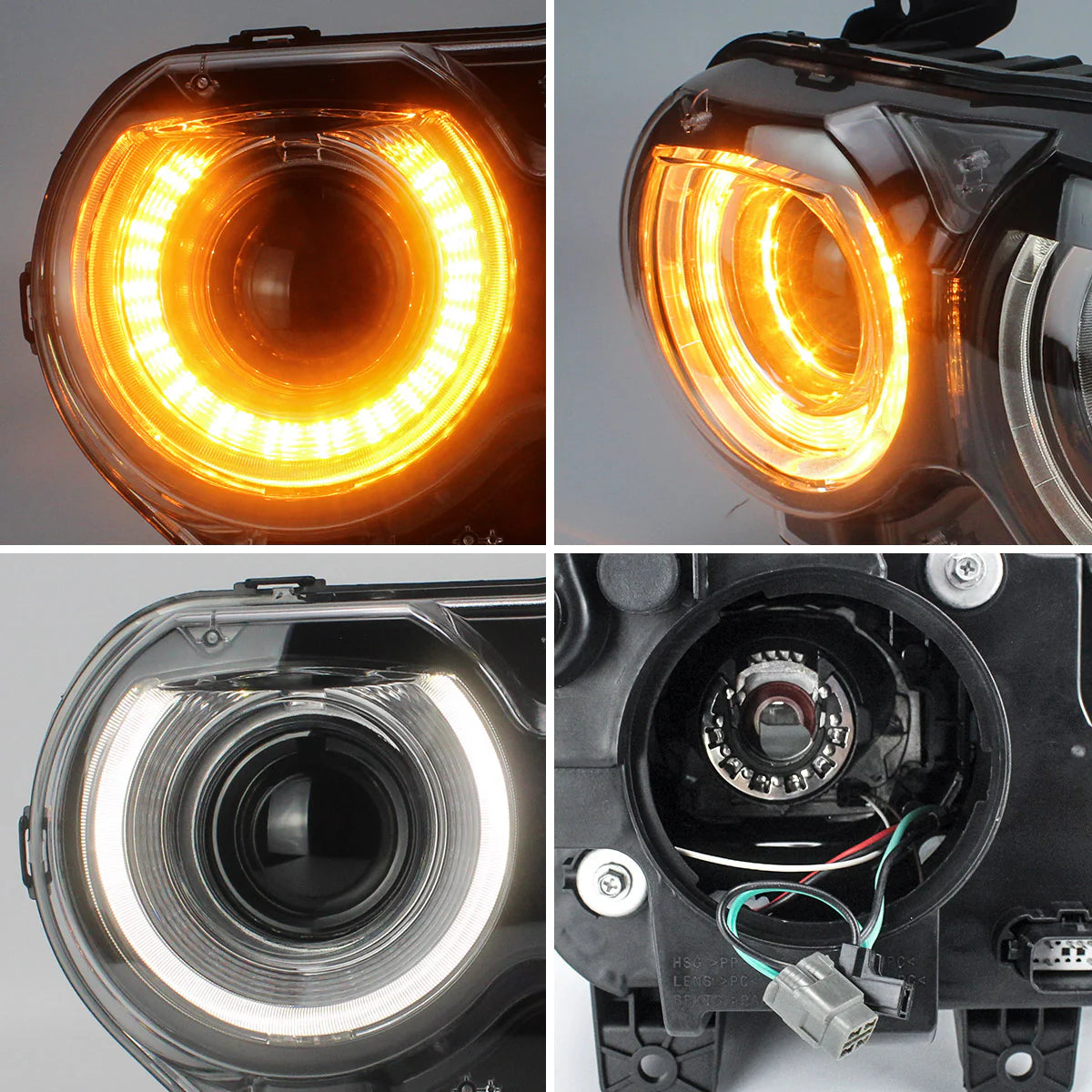 Fari LED Dual Beam/RGB per Dodge Challenger 2015-2019 (lampadine non incluse)
