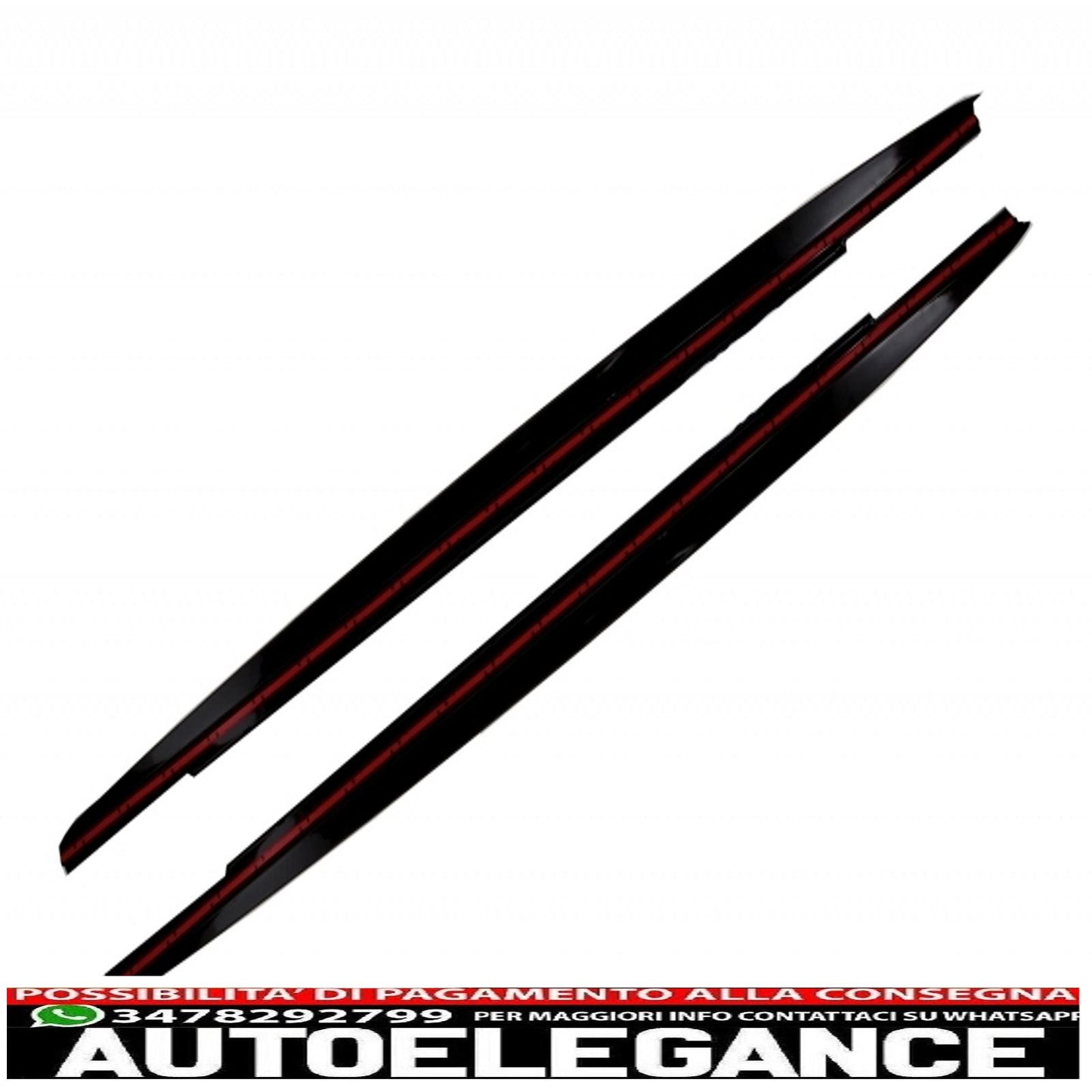 Labbro spoiler paraurti con diffusore ed estensione minigonne laterali adatto per bmw serie 5 g30 limousine g31 touring (2017-2019) m design sportivo