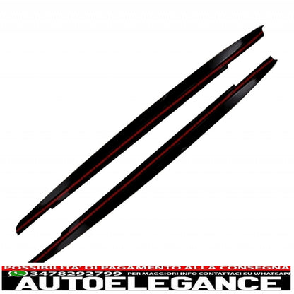 Labbro spoiler paraurti con diffusore ed estensione minigonne laterali adatto per bmw serie 5 g30 limousine g31 touring (2017-2019) m design sportivo