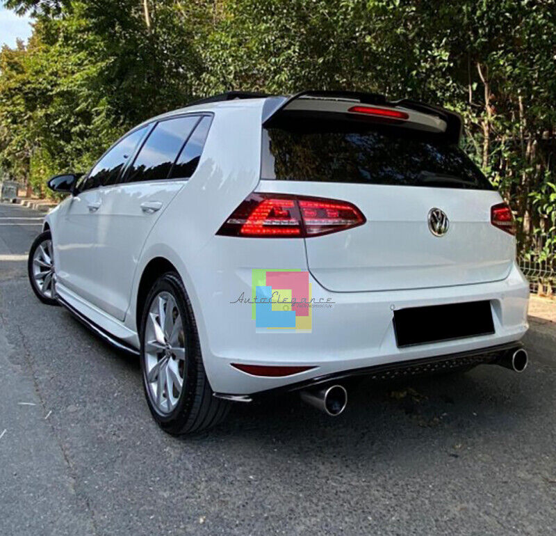 DIFFUSER SUITABLE FOR VW GOLF 7 2012-2017 GTI LOOK 1+1 GLOSSY BLACK LOOK 